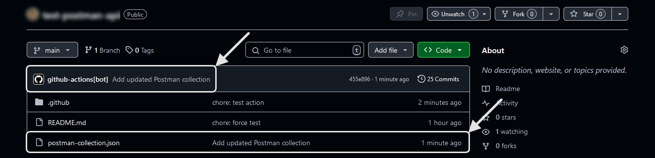 New collection file pushed to the repository by the action